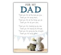 Snuggly Bumpkins For My Dad Birthday Card, Cute Greetings, Multi-Coloured