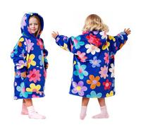 Snuggz Kids Original Blue Flower Power Hooded Blanket - Kids S (3-5 Years)