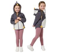 Snuggz Kids Zip Fleece Jacket - Soft Zip-Up Fleece Jacket for Children Cosy Everyday Outerwear with Hood & Pockets Warm Lightweight Layer for School Playtime & Outdoor Use Adventures