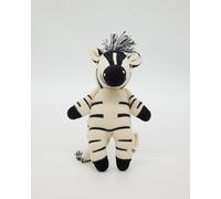 Snuggz Knitted Zebra Soft Toy Small Hand-Knit Plush Cuddly Zebra Cushion for Baby & Kids, Soft Comfort Toy Good for Nursery & Playroom
