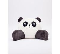 Snuggz Panda Cuddle Cushion Plush Panda-Shaped Back & Arm Support Soft Flannel-Fleece High-Back Lounge Cushion with Carry Handle Embroidered Face 3D Ears for Reading Gaming Movies Sofa Bed