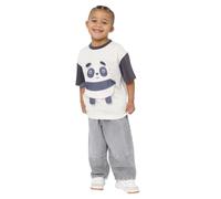 Snuggz Panda Kids T-Shirt with Secret Zip Pocket for Ages 3-4 - Premium 3D Animal Print Top in Soft 100% Cotton, Fun Unisex Kids Clothes, Graphic Tee for Daily Adventures