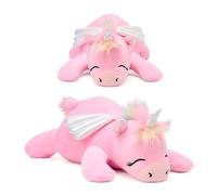 Snuggz Unicorn Weighted Plush Soft Toy 1.2kg - Plush Pillow for Cuddle Comfort, Cute Stuff for Kids - Calming Weighted Cuddly Toy Companion for Cosy Rest