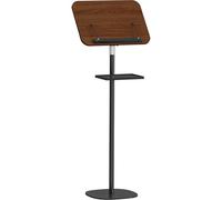 Snughome Lectern Podium Stand with Storage Tray, Height Adjustable Lectern Stand Mobile Podium, Portable Floor Standing Podium Lectern for Church, Weddings, Classroom, Speech
