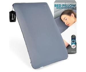 SNUGL Cooling Memory Foam Pillow - Orthopedic Side Sleeper Pillows for Neck, Back & Shoulder Support, Firm Ergonomic Design for Cervical Alignment and Pain Relief, Hypoallergic (Medium Grey)