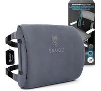 SNUGL Lumbar Support Cushion | Seat Cushions, Back Support for Office Chair, Posture Corrector Men & Women, Car Seat Cushion, Memory Foam Pillows, Orthopedic Pillow, Office Accessories | LIGHT GREY