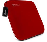 SNUGL Memory Foam Sofa Cushion with Shape Retention - Hypoallergenic Velvet, Supportive Visco-Elastic Foam, Removable & Washable Cover, Perfect for Home Decor and Sofa Furniture (Red)