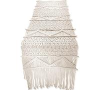 SnugLife Macrame Table Runner Long | Boho Table Runner | Wedding Table Decor | Vintage Farmhouse and Bohemian Dining Room Style (13" Wx100 L)