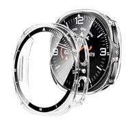 Snuglynk 2-Pack Case with Tempered Glass Screen Protector for Samsung Galaxy Watch 8 44mm, Ultra-Thin Full Protective Hard PC Cover, Built-in Scale Bumper for Galaxy Watch 8 44mm, Clear+ Clear