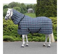 Snugmasta Heavyweight Stable Rug with Combo Neck - 350g Insulation, 300D Breathable Fabric, Anti-Rub Lining, Twin Buckle Fastenings - Dark Grey - 6'