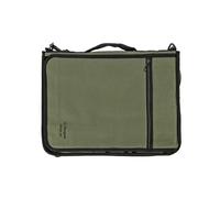 Snugpak Grab A4 WGTE - Weather-Resistant Heavy Duty Polyester Travel Document Organiser with Zippered Compartments, Stationery Pockets - Detachable Strap - Olive