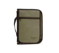Snugpak Grab A5 WGTE - Weather-Resistant Heavy Duty Polyester Travel Document Organiser with Zippered Compartments, Stationery Pockets - Portable Document Organiser with Detachable Strap - Olive