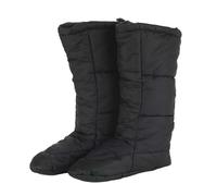 Snugpak Insulated Elite Tent Boots WGTE - Lightweight, Compact Slipper Boots with Softie Premier Insulation - Groundsheet Safe - For Outdoor Sleeping & Camping - Black (6-8, M)