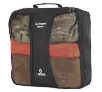 Snugpak Pakbox WGTE - Travel Packing Cubes for Organising Gear, Clothes, Essentials - Heavy-Duty Ripstop Fabric Packing Cubes with Mesh Viewing Panel for Travel, Camping, and Home Storage - Black (6L)