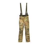 Snugpak Parallax Insulated Pants WGTE with Adjustable Braces, Waterproof Knee & Bum Patches & YKK Side Zips - Tactical Trousers for Outdoor Adventures - Breathable Fabric - Multicam (S)