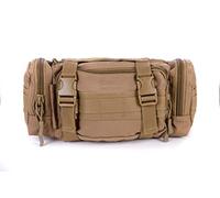 Snugpak ResponsePak WGTE Tactical Deployment Bag - 600D Nylon, Quick-Grab Carry Handle, Multi-Pocket Design, 46-inch Waist Strap, Zipped Front Pocket - Compatible with MOLLE Rucksacks - 400g - Coyote