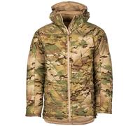 Snugpak SJ12 Fitted Insulated Jacket WGTE with Insulated Hood - Tactical Coat with Robust Paratex Fabrics, Softie Premier Insulation, Hook & Loop Sleeve Patches & YKK Zips - UK Made - Multicam (L)