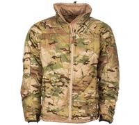 Snugpak SJ3 Insulated Jacket WGTE - Softie Premier Insulation - Lightweight & Compact Tactical Coat with Technical Fit, Roll-Away Hood, Zips - Windproof & Water-Repellent - UK Made - Multicam (L)