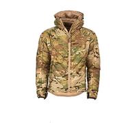 Snugpak SJ9 Fitted Insulated Jacket WGTE with Insulated Hood - Tactical Coat with Robust Paratex Fabrics, Softie Premier Insulation, Hook & Loop Sleeve Patches & YKK Zips - UK Made - Multicam (M)
