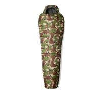 Snugpak Sleeper Zero WGTE - Durable Mummy Sleeping Bag with Insulated Siliconized Fibre, -10°C Low Temp Rating, Anti-Snag Zipper, Elastic Drawcord Hood - Includes Compression Stuff Sack - British Camo