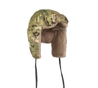 Snugpak Snugnut Hat WGTE - UK-Made Insulated Winter Cap with Earmuffs - Deer-Stalker Style with Softie Insulation - Lightweight, Compact & Durable Nylon - Unisex (Multicam)