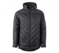 Snugpak SJ12 Fitted Insulated Jacket WGTE with Insulated Hood - Tactical Jacket with Robust Paratex Fabrics, Softie Premier Insulation, Hook & Loop Sleeve Patches & YKK Zips - UK Made - Black (L)