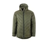 Snugpak SJ12 Fitted Insulated Jacket WGTE with Hood - Tactical Coat with Robust Paratex Fabrics, Softie Premier Insulation, Hook & Loop Sleeve Patches & YKK Zips - UK Made - Olive (L)