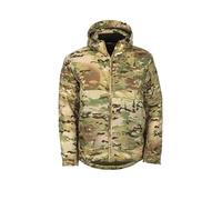 SnugPak Spearhead Insulated Jacket WGTE - Technical Midweight Warmth with Detachable Hood & Water Repellent Fabric - Tactical Coat for Outdoor Activities - Unisex -Multicam (M)