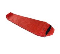 Snugpak Travelpak 1 WGTE - Sleeping Bag with Built-in Mosquito Net, Sanitary Fabric, Insulated Shoulder Baffle -Sleep Bag for Camping, Hiking & Tropical Travel - Included Compression Sack - Red