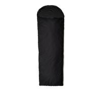Snugpak TS1 Liner WGTE with Thermal Suede - Instant Warmth, Moisture-Wicking Sleep Sack - Versatile, Easy Care Sleeping Sack for Camping, Hiking, Travel - Travel Sheet with Stuff Sack - Black