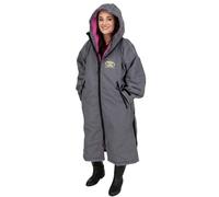 Snugrobe Equine Flex Women's Waterproof Riding Coat - Lightweight Breathable Equestrian Jacket 10,000mm Shell, Fully Taped Seams, Mesh Lining, Leg Straps (UK, Alpha, S, Regular, Regular, GREY)