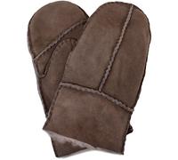 SNUGRUGS Childrens 100% Genuine Soft Sheepskin Mittens/Gloves with Thumb - Dark Grey - Large