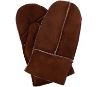 SNUGRUGS Childrens 100% Genuine Soft Sheepskin Mittens / Gloves with Thumb in Dark Brown | Size: Medium SNUGRUGS Dark Brown M