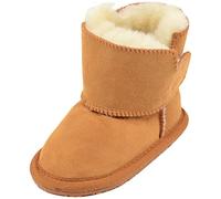 SNUGRUGS Childrens/Kids/Babies Sheepskin Boot/Booties with Ripper Tab Fastening - Tan - Extra Large (15.5cm)