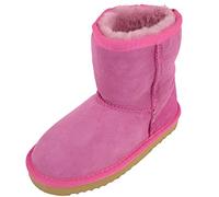 SNUGRUGS Kids Genuine Sheepskin Boot with Reinforced Heel - Pink - Child 12
