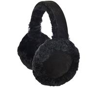 SNUGRUGS Ladies Full Sheepskin Ear Muffs with Gift Box - Black