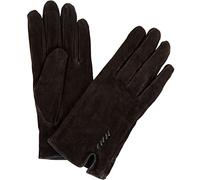 SNUGRUGS Ladies Suede Gloves with Fleece Lining and Bow Feature - Brown - X-Large (8")