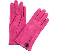 SNUGRUGS Ladies Suede Gloves with Fleece Lining and Bow Feature - Pink - Large (7.5")