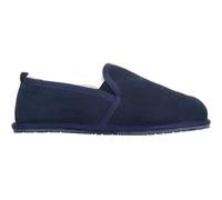 SNUGRUGS Men's Jasper, Genuine Sheepskin Slipper with Rubber Sole in Navy | Size: 7 SNUGRUGS Navy 7