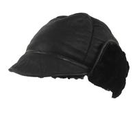 SNUGRUGS Men's Mens Black Sheepskin Stud Trapper Hat | Size: Medium SNUGRUGS Black M