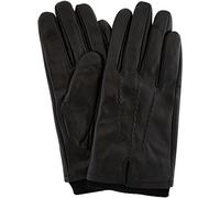 SNUGRUGS Mens Premium Soft Leather Glove with Thick Knitted Cuff, 3 Point Stitch and Warm Fleece Lining in Brown or Black