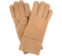 SNUGRUGS Womens 100% Genuine Sheepskin Glove - Light Brown - X-Large (8")