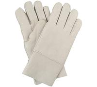 SNUGRUGS Womens 100% Genuine Sheepskin Glove - Light Grey - Large (7.5")