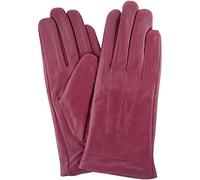 SNUGRUGS Womens Butter Soft Premium Leather Glove, Classic 3pt Stitch Design, Warm Fleece Lining, Pink, Small (6.5")