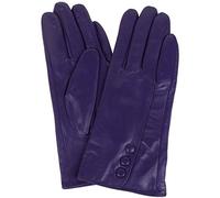 SNUGRUGS Womens Butter Soft Premium Leather Glove with Classic Triple Button Stitch Detail & Warm Fleece Lining