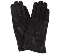 SNUGRUGS Womens Butter Soft Premium Leather Glove with Warm Fleece Lining - Black - Small (6.5")