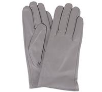 SNUGRUGS Womens Butter Soft Premium Leather Glove with Warm Fleece Lining - Light Grey - Medium (7")