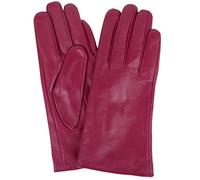 SNUGRUGS Womens Butter Soft Premium Leather Glove with Warm Fleece Lining - Pink - Medium (7")