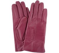 SNUGRUGS Womens Butter Soft Premium Leather Glove with Woven Stich Design & Warm Fleece Linning - Pink - X-Large (8")