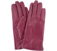 SNUGRUGS Women's Butter Soft Premium Leather Glove, Woven Stich Design & Fleece Linning in Pink | Size: Small SNUGRUGS Pink S